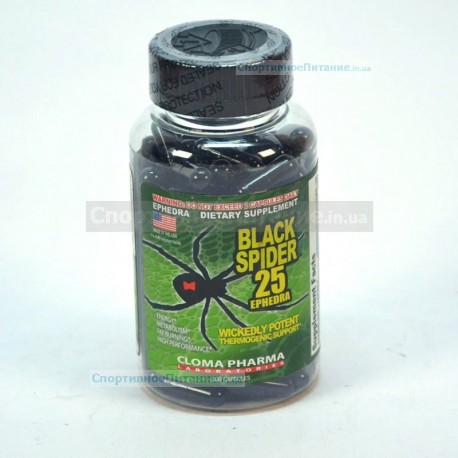 Black Spider 25 Ephedra 100 капс