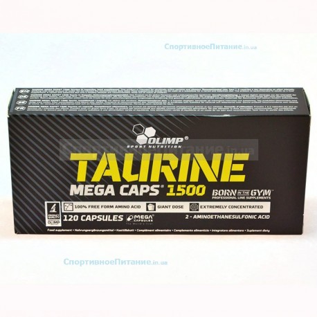 Taurine 1500 mega caps - 120 капсул (коробка)