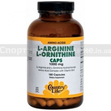L-ARGININE, L-ORNITHINE 180 капсул