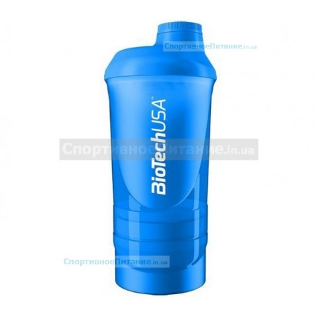 Шейкер Wave + 3 in 1 Schocking Blue 500 мл