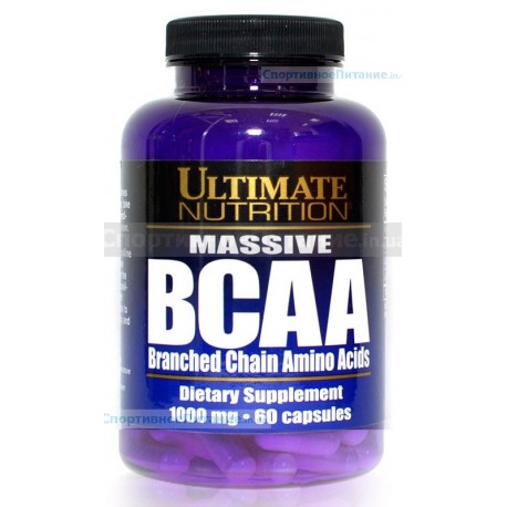 100% Crystalline BCAA & Massive BCAA 1000 мг 60 капс