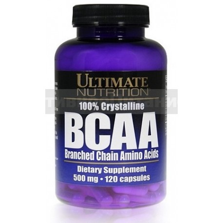100% Crystalline BCAA & Massive BCAA 500 мг 120 капс