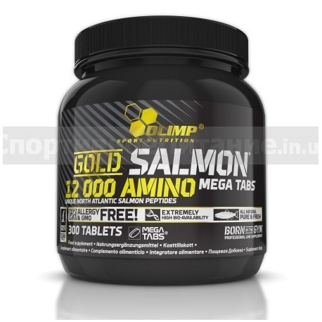 Gold Salmon 12000 Amino mega tabs 300 таб
