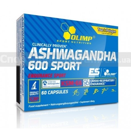 Ashwagandha 600 Sport Edition (KSM-66) 60 капс