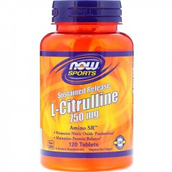 L-Citrulline 750 mg Sustained Release 120 таб