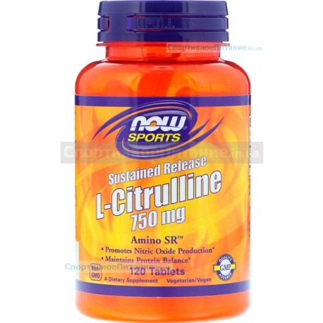 L-Citrulline 750 mg Sustained Release 120 таб