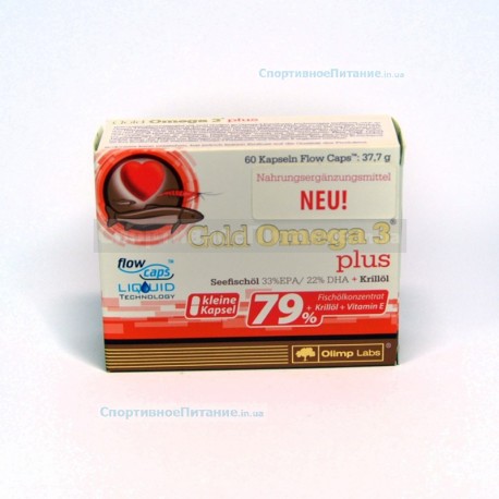Gold Omega 3 Plus 79% 60 капс