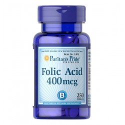 Folic Acid 400 mcg 250 таб