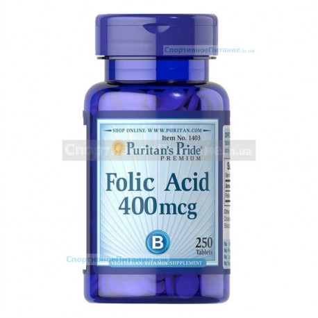 Folic Acid 400 mcg 250 таб