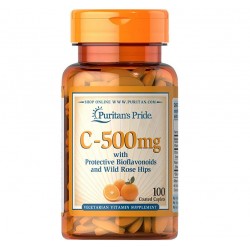 C-500mg with Protective Bioflavonoids and Rose Hips 100 таб