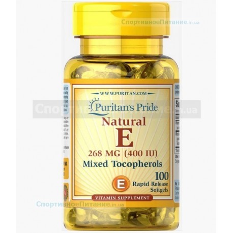 Vitamin E-400 iu Mixed Tocopherols Natural 100 капс