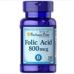 Folic Acid 800 mcg 250 таб