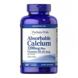 Absorbable Calcium 1200 mg Plus Vitamin D3 25 mcg 100 капс