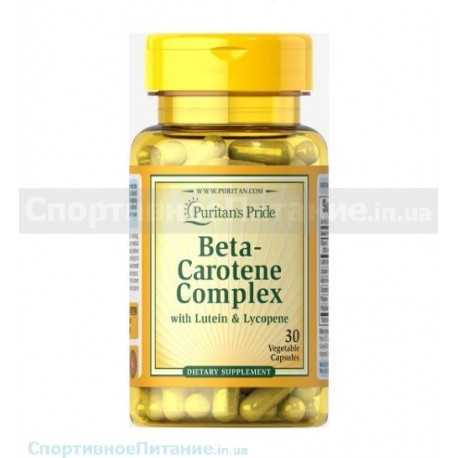 Beta-Carotene Complex with Lutein & Lycopene 30 капс