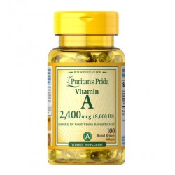 Vitamin A 8,000 IU (2,400 mcg) 100 капс