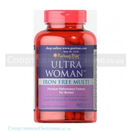 Ultra Women™ Daily Multi Iron Free Timed Release with Zinc 90 капс