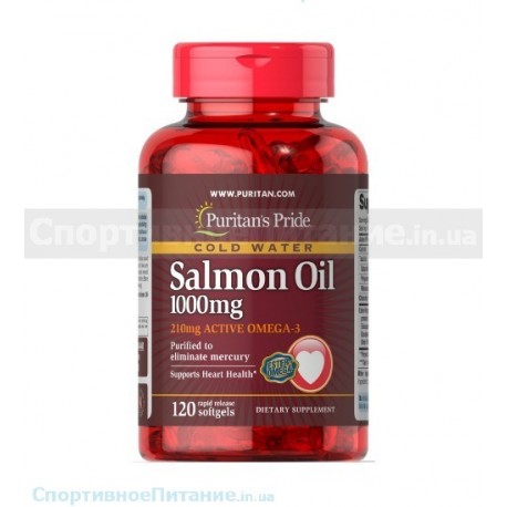 Omega-3 Salmon Oil 1000 mg (210 mg Active Omega-3) 120 капс