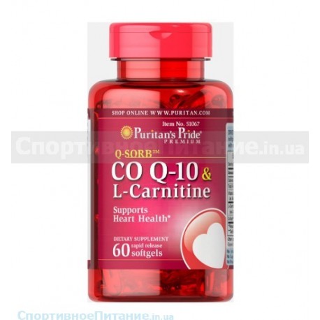 Q-SORB™ Co Q-10 30 mg plus L-Carnitine 250 mg 60 капс