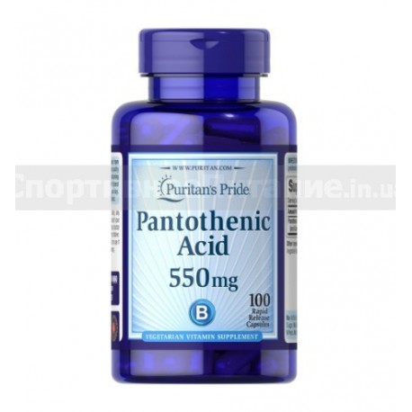 Pantothenic Acid 550 mg Rapid Release 100 капс