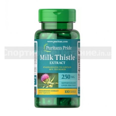 Milk Thistle Standardized 250 mg (Silymarin) 100 капс