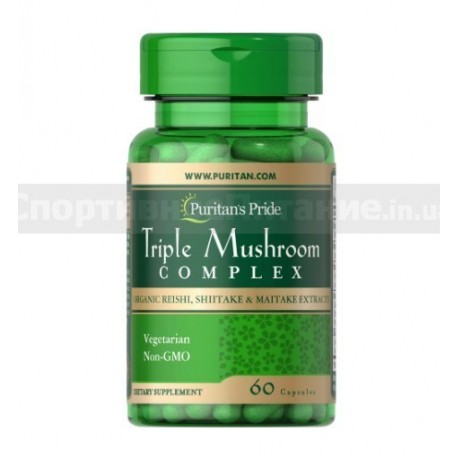 Triple Mushroom Complex Reishi Shiitake Maitake 60 капс