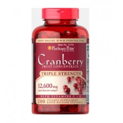 Triple Strength Cranberry Fruit Concentrate 12,600 mg 200 капс