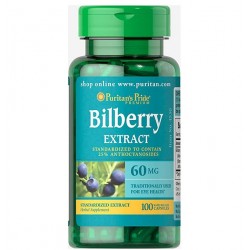 Bilberry Fruit Standardized Extract 60 mg 100 капс