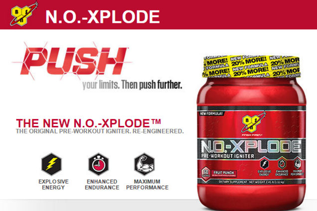 N.O. Xplode Pre-Workout Igniter! Non-caf! 555 г