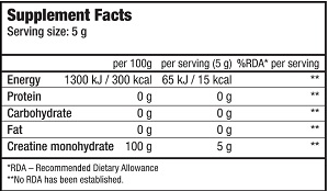 100 % Creatine Monohydrate 500 г
